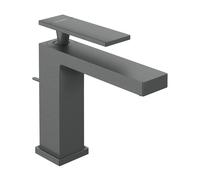 Mitigeur monocommande de lavabo hansgrohe Tecturis E 110, portée 144 mm, sans garniture d'écoulement, EcoSmart+, 73011340, Couleur: Chrome noir brossé