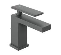 Mitigeur monocommande de lavabo hansgrohe Tecturis E 80, portée 122 mm, sans garniture d'écoulement, EcoSmart+, 73001340, Couleur: Chrome noir brossé