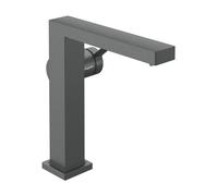 hansgrohe Tecturis E Fine Mitigeur monocommandé pour lavabo 150, saillie 157mm, garniture de vidage Push-Open, CoolStart, EcoSmart+, 73040340, Couleur: Chrome noir brossé