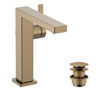 hansgrohe Tecturis E mitigeur lavabo 73040140 projection 157mm, avec push-open garniture de vidange , bronze brossé