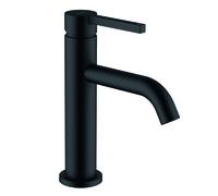 Mitigeur monocommande de lavabo KLUDI NOVA FONTE PURA, montage monotrou, hauteur de bec 100 mm, sans kit de vidage, 200263915, Couleur: noir mat