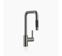 Mitigeur monocommande Dornbracht META SQUARE avec douchette rétractable, portée de 200 mm, 33870861-99, Couleur: foncé Platine mat