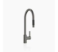 Mitigeur monocommande Dornbracht TARA ULTRA avec douchette rétractable, portée de 240 mm, 33870875-99, Couleur: foncé Platine mat