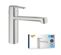 GROHE Mitigeur évier Get 30196DC0 monocommande - bec droit - Supersteel