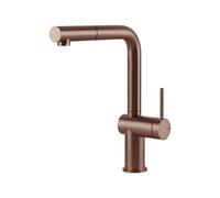 Gessi INEDITO Monogetto Copper Brushed PVD - 60433#708 Mitigeur Évier | Acier PVD cuivre, Monojets, Hauteur 250 mm