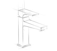 Hansgrohe Mitigeur monocommande lavabo Metropol 110 CoolStart, avec béquille, vidage poussoir chromé