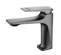 Mitigeur monocommande noir 16,5 cm de haut (argent)
