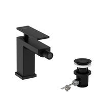 Hansgrohe Mitigeur Tecturis E monocommandé bidet, saillie 149mm, garniture découlement, noir mat
