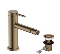 Mitigeur monocommande pour bidet hansgrohe Tecturis S, portée 148 mm, avec vidage, 73201140, Couleur: Bronze brossé