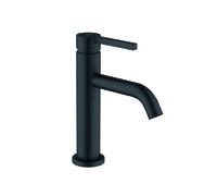 Mitigeur monocommande pour lavabo KLUDI NOVA FONTE PURA, montage monotrou, hauteur de bec 100 mm, Eco, s-pointer, 202893915, Couleur: noir mat