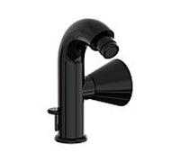 Vitra Liquid Bidet mitigeur monocommande A4275839 saillie 95mm, installation monotrou, avec garniture de vidage G 2000 2000 /4, noir brillant