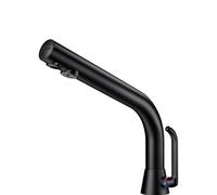 Mitigeur Monotrou Delabie BLACK BINOPTIC MIX électronique, sur vasque, secteur 175x170mm Chromé noir mat 388MCHB