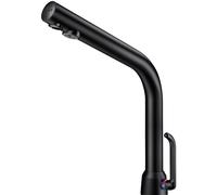 Mitigeur Monotrou Delabie BLACK BINOPTIC MIX électronique, sur vasque, secteur 185x250mm Chromé noir mat 398MCHB