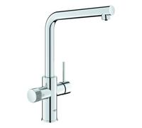 Mitigeur Monotrou Grohe Blue Pure sortie en L Chromé 30588000