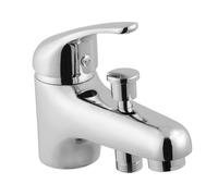 Mitigeur monotrou pour bain-douche AUGA chromé pose sur gorge cartouche céramique Ø35 mm - THEWA AGA32