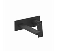 Mitigeur mural 2 trous Kludi DECUS 542443975 Set d'installation encastré 210 mm noir mat