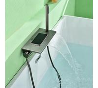 Mitigeur Mural Baignoire Cascadee Entraxe 150mm Mitigeur Douche 2 Sorties Robinet Salle Bain Baignoire 1 Bouton,33 Cm × 15 Cm