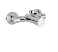 Mitigeur mural de douche thermostatique temporisée série 908 avec commande par bouton-poussoir - Idral