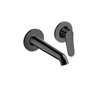 Mitigeur mural Lavabo Botte 2 trous bec 225 mm Infinity Black PVD - CRISTINA ONDYNA BT25955P