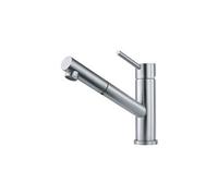 Mitigeur orbit à douchette extractible - inox lisse coloris inox lisse