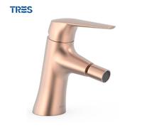 Mitigeur pour bidet Or Rose Mat 24K - TRES 28112001OPM