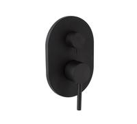 MITIGEUR POUR DOUCHE À ENCASTRER AVEC DÉVIATEUR NOIR MAT FASSA