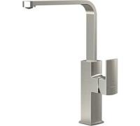 Mitigeur pour évier Alpina Square Cold Open - 310 mm 5l/min - Nickel brossé - STANDARD HIDRAULICA - 61196