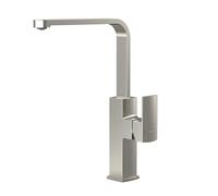 Mitigeur pour évier Alpina Square Cold Open - 310 mm 5l/min - Nickel brossé - STANDARD HIDRAULICA - 61196