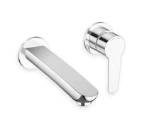 Mitigeur pour lavabo mural avec collecteur chrome NEW DAY - CRISTINA ONDYNA ND23751
