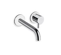 Mitigeur pour lavabo mural TRIVERDE 2 trous avec bec 18cm Chromé - CRISTINA ONDYNA TV25751