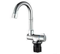 Mitigeur, Robinet d'évier de Cuisine Monobloc à poignée Unique en Acier Inoxydable avec douchette extractible et douchette Rabattable