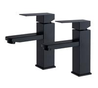 Mitigeur Salle de Bain - HOMELODY - Robinet Lavabo Noir avec Douchette - Acier Inox 304 - Économie d'Eau 30%