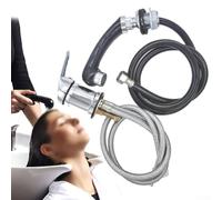 Mitigeur Tand Robinet de douche à main, robinet de salon de coiffure, robinet de lit de frappe, 120 cm tuyau extractible douchette à main pour chaise, Ensemble de robinets pour salon de coiffure