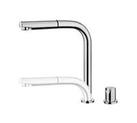 Mitigeur - TEKA - AUK 983 - Bec pivotant - Sous-fenêtre extractible - Gris chromé - Pour évier