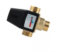 Mitigeur thermostatique à 3 voies, vanne de mélange d'eau chaude en laiton pour contrôle du chauffage au sol, vanne de sécurité anti-brûlure DN20 DN25, régulation de la température de l'eau chaude