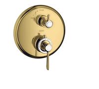 Mitigeur Thermostatique avec robinet d'arrêt Axor Montreux Or Poli Optic 16801990