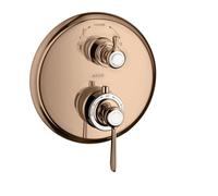 Mitigeur Thermostatique avec robinet d'arrêt Axor Montreux Or Rouge Poli 16821300