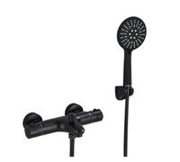 Mitigeur thermostatique de douche à double poignée, mitigeur de douche à température constante, ensemble de douche de bain à main avec support(ORB)