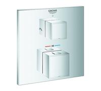 Mitigeur thermostatique de douche Grohtherm Cube 24154 FMS pour 35600 2-Wege-Umst. chromé