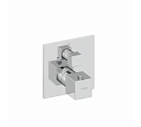 Mitigeur thermostatique de douche Kludi 548850575 encastré, ensemble de finition, avec unité fonctionnelle chromé