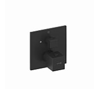 Mitigeur thermostatique de douche Kludi 548853975 encastré, ensemble de finition, avec unité fonctionnelle, noir mat