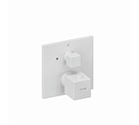 Mitigeur thermostatique de douche Kludi 548855375 encastré, ensemble de finition, avec unité fonctionnelle, blanc mat