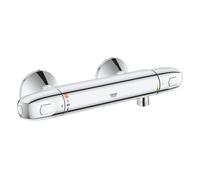 Mitigeur thermostatique de douche mural GROHTHERM 1000 - GROHE - Gris - Chromé - Economie d'eau