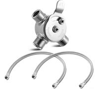 Mitigeur thermostatique manuel en laiton pour robinets, contrôle de la température de l'eau chaude et froide avec verrouillage sécurisé, sous évier compact (3/8)