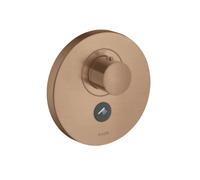 Mitigeur Thermostatique rond pour douche à encastrer Axor Select Or Rouge Brossé 36726310