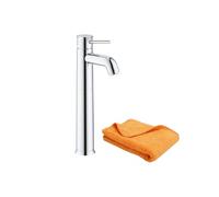 Mitigeur vasque Quickfix Start Classic taille XL chromé + microfibre