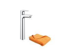 Mitigeur vasque Quickfix StartEdge avec bonde taille XL + microfibre