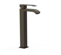 Mitigeur XXL pour lavabo bec fermé avec sortie de l’eau en cascade Noir Bronze - TRES 00681001KMB