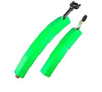 MITINGER Garde Boue VTT,Garde Boue Vélo Ensemble de vélo Pliant télescopique avec feu arrière, Garde-Boue for VTT, Avant et arrière for vélo de Route(Green)