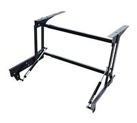 MITLOW Grande Table Basse Relevable, Acier Noir, Capacité de Charge 90 kg, Réglage de Largeur 18,3 à 32 Pouces, Montage sur Face, 1 Unité